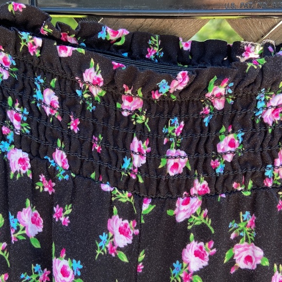 Palazzo pants floral elastic waistband - Picture 4 of 5